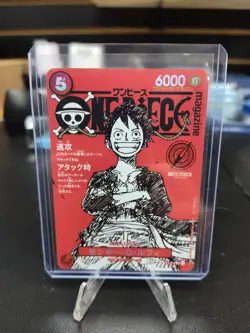 One Piece Monkey D Luffy Promo ST21-014 Magazine Shonen Jump TCG Japanese US - Image 1