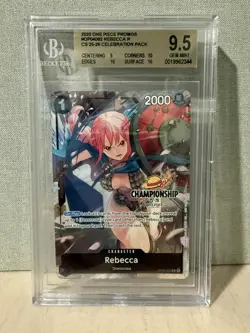2025 One Piece Rebecca OP04-092 Championship 25-26 Celebration Pack BGS 9.5 - Image 1