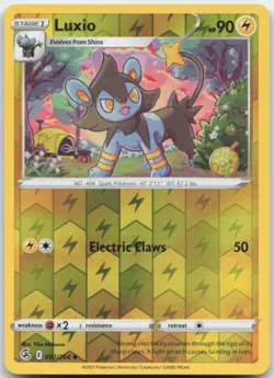 Luxio 092/264 Reverse Holo SWSH08: Fusion Strike Pokemon Card NM - Image 1