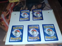 Pokemon TCG Eevee Lot 5 Cards Lt. Surge's Eevee Team Rocket BW SM Eng - Image 2