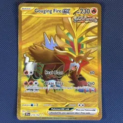 Gouging Fire ex 214/162 - Temporal Forces - Hyper Rare Holo Pokemon Card - NM - Image 1