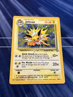 Jolteon Holo Jungle 4/64 Pokemon Card Holo - Image 2