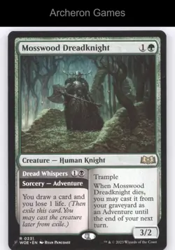 Mosswood Dreadknight 231 R MTG Card Wilds of Eldraine - Image 1
