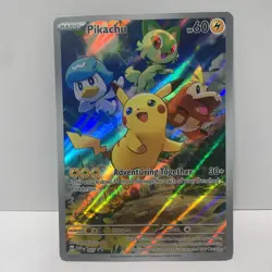 Pikachu 027 Sv: Scarlet & Violet Promo Cards Holo Small Crease - Image 1