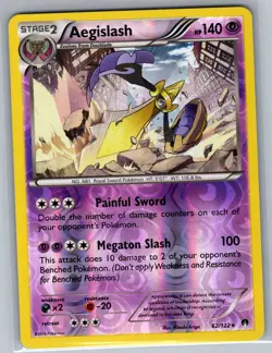 Aegislash 62/122 Reverse Holo XY - BREAKpoint - Pokemon Card - NM - Image 1