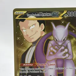 2025 Pokemon Destined Rivals Mewtwo EX Team Rockets Hyper Rare Card 240/182 - Image 3
