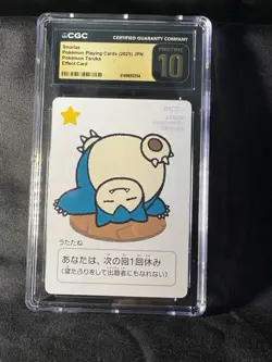CGC Pristine 10 Snorlax Pokemon Taruka Effect Card 2025 Japanese - Image 1