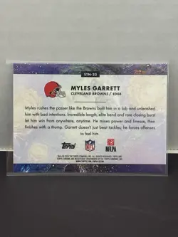 2025 Topps Cosmic Chrome Myles Garrett Stars In The Night Cleveland Browns - Image 2