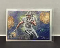 2025 Topps Cosmic Chrome Brock Bowers Stars In The Night Las Vegas Raiders - Image 1