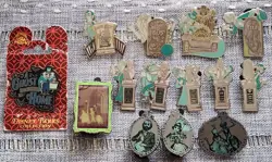 Disney Haunted Mansion Lot 15 Pin Set Ghosts & Tombstones *See Pictures* - Image 1