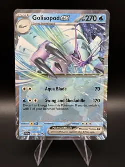 Pokemon TCG Golisopod ex 050/182 SV04: Paradox Rift Double Rare Holo NM - Image 1