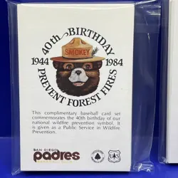 1984 California Angels Padres Smokey The Bear Team Issue Complete Set of 32 - Image 3