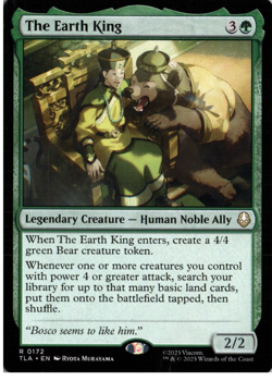 MTG - The Earth King - TLA Avatar: The Last Airbender Rare 0172 - Image 1