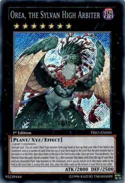 Yugioh Orea, the Sylvan High Arbiter PRIO-EN050 Secret Rare 1st Edition LP - Image 1