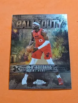 2025-26 Bam Adebayo Topps Chrome #BD-15 Ball Of Duty Insert - Image 1