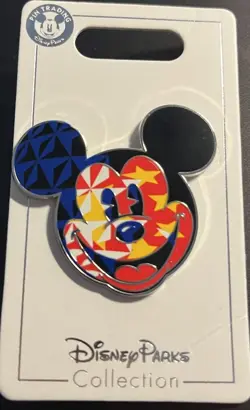 Disney Parks Collection Pin 2021 Mickey Mouse Country Face Limited Release New - Image 1