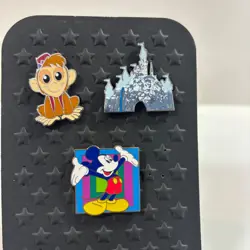 Disney Pin Bundle Mickey Mouse Abu Aladdin Matterhorn Castle Enamel Pins Set 3 - Image 2