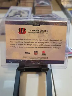 2025 Topps Cosmic Chrome JaMarr Chase Stars In The Night SP Cincinnati Bengals - Image 3