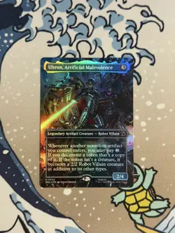 MTG Marvel Super Heroes Ultron, Artificial Malevolence Borderless 0344 Foil - Image 1