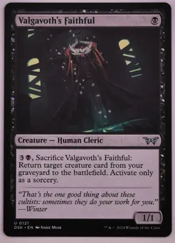 Valgavoth's Faithful DSK 121 MTG Reanimator - Image 1