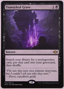 Unmarked Grave MH2 106 MTG Reanimator - Image 1