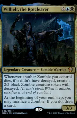 Wilhelt, the Rotcleaver (Display Commander) - Thick Stock (Foil) NM Midnight Hun - Image 1