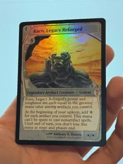 1X FOIL Karn, Legacy Reforged FUTURE SIGHT FRAME MINT MTG Magic MY2 Mystery EDH - Image 1