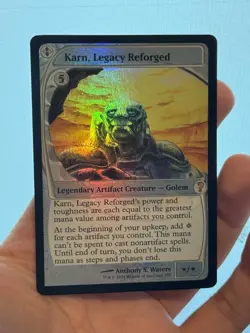 1X FOIL Karn, Legacy Reforged FUTURE SIGHT FRAME MINT MTG Magic MY2 Mystery EDH - Image 2