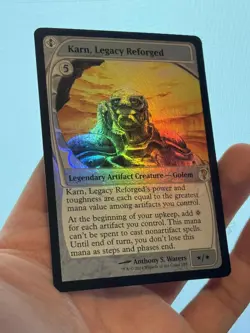 1X FOIL Karn, Legacy Reforged FUTURE SIGHT FRAME MINT MTG Magic MY2 Mystery EDH - Image 3