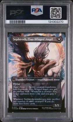 MTG FINAL FANTASY SEPHIROTH, FABLED SOLDIER/SEPHIROTH, ONE-WINGED ANGEL PSA 10 - Image 2