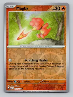Magby 019/182 Common Paradox Rift Pokemon Reverse Holo Near Mint - Image 1