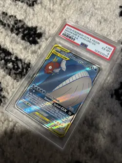 2019 POKEMON SUN & MOON TEAM UP #160 FULL ART/MAGIKARP & WAILORD GX PSA 6 - Image 5