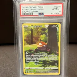 2023 Pokemon SWSH Crown Zenith Hisuian Voltorb FA PSA 10 Gem Mint #GG01 - Image 1