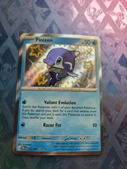 Finizen 123/091 Shiny Rare Paldean Fates Pokemon Holo Near Mint - Image 1