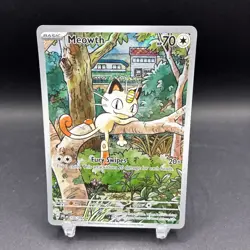 Meowth 106/094 Holo Illustration Rare – Pokemon TCG – 2025 Phantasmal Flames - Image 1