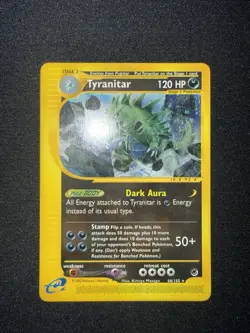 Tyranitar Expedition Base Set - Non-Holo Rare 66/165 2002 - e-reader - NM - Image 1