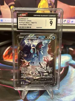 Pokemon Lumineon V Alt Art 156/172 Swsh09: Brilliant Stars CGC 9 - Image 1