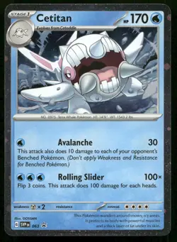 Cetitan (Cosmos Holo) 063 Holo P Scarlet & Violet Promo Pokemon NM - Image 1