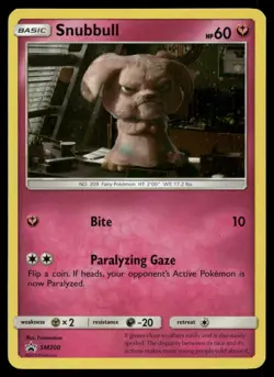 Snubbull - (In-Store Event Promo) SM200 Holo P Sun & Moon Promo Pokemon NM - Image 1