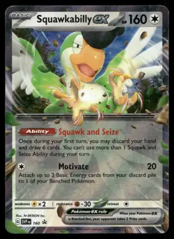 Squawkabilly ex 160 Holo P Scarlet & Violet Promo Pokemon NM - Image 1