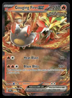Gouging Fire ex 144 Holo P Scarlet & Violet Promo Pokemon NM - Image 1