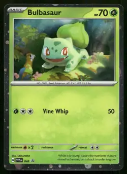 Bulbasaur (Cosmos Holo) 046 Holo P Scarlet & Violet Promo Pokemon NM - Image 1