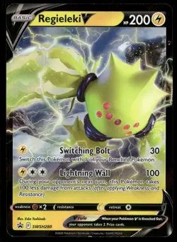 Regieleki V SWSH280 Holo P Sword & Shield Promo Pokemon NM - Image 1