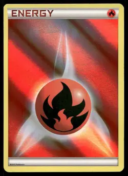 Fire Energy (2013 Unnumbered) C Deck Exclusives Pokemon Holo NM - Image 1
