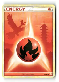 Fire Energy 116/123 C HeartGold & SoulSilver Pokemon MP - Image 1