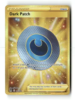 Dark Patch 216/196 SEC Lost Origin Pokemon Holo NM - Image 1