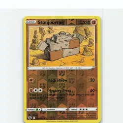 Stonjourner 101/195 Uncommon Silver Tempest Pokemon Reverse Holo Near Mint - Image 1