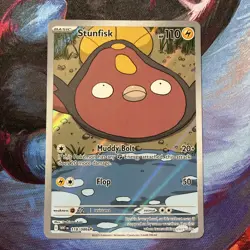 Stunfisk 118/086 Illustration Rare SV: White Flare Pokemon TCG NM - Image 1