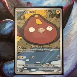 Stunfisk 118/086 Illustration Rare SV: White Flare Pokemon TCG NM - Image 3