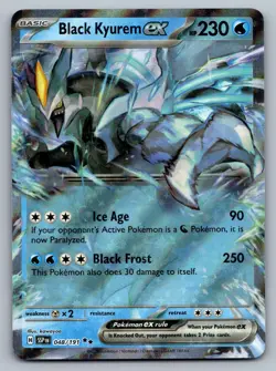 Black Kyurem ex 048/191 Double Rare Surging Sparks Pokemon NM - Image 1